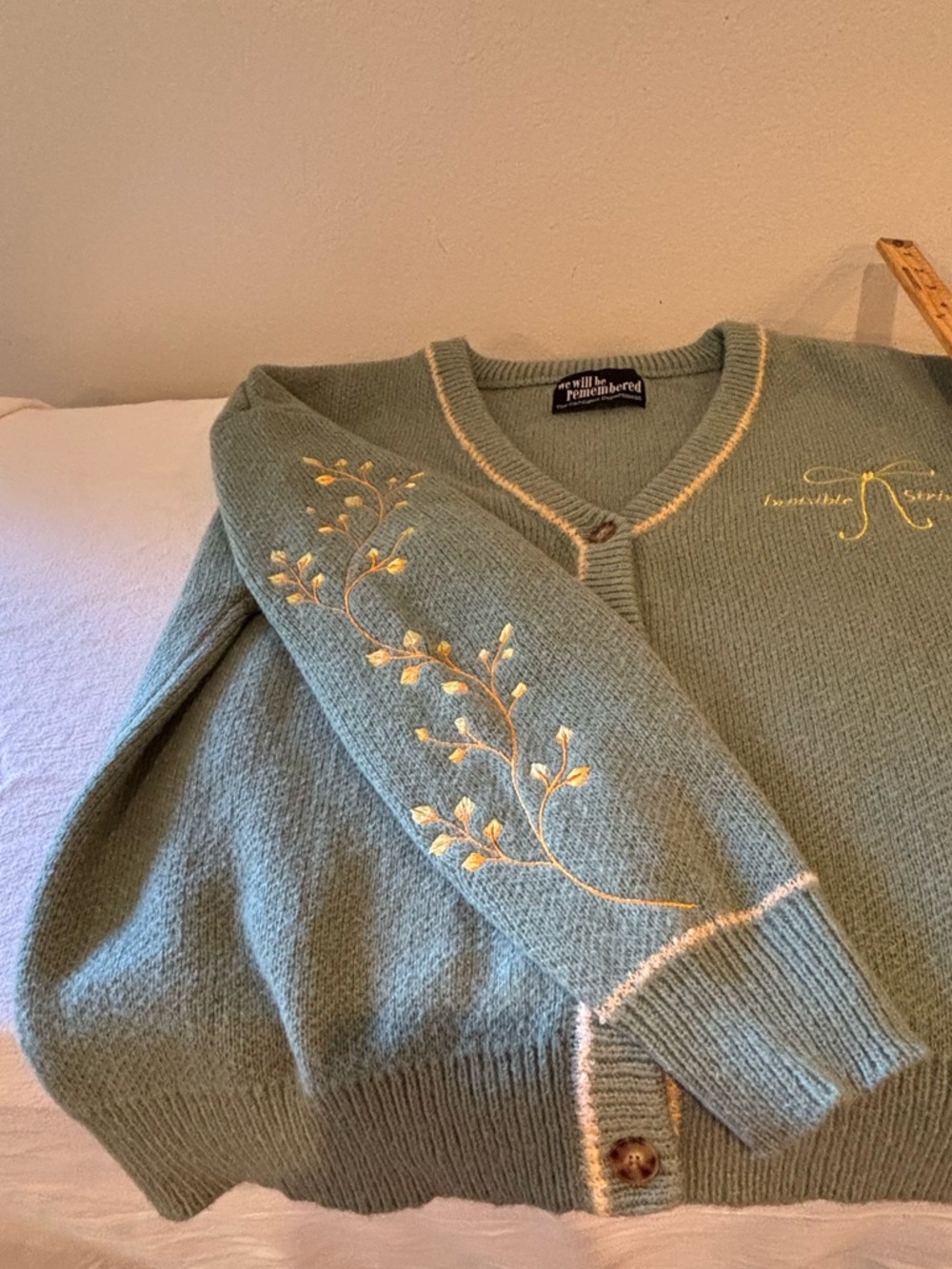 Cardigan Department We Will Be Remembered Invisible String Taylor Swift size Lg - Picture 7 of 8
